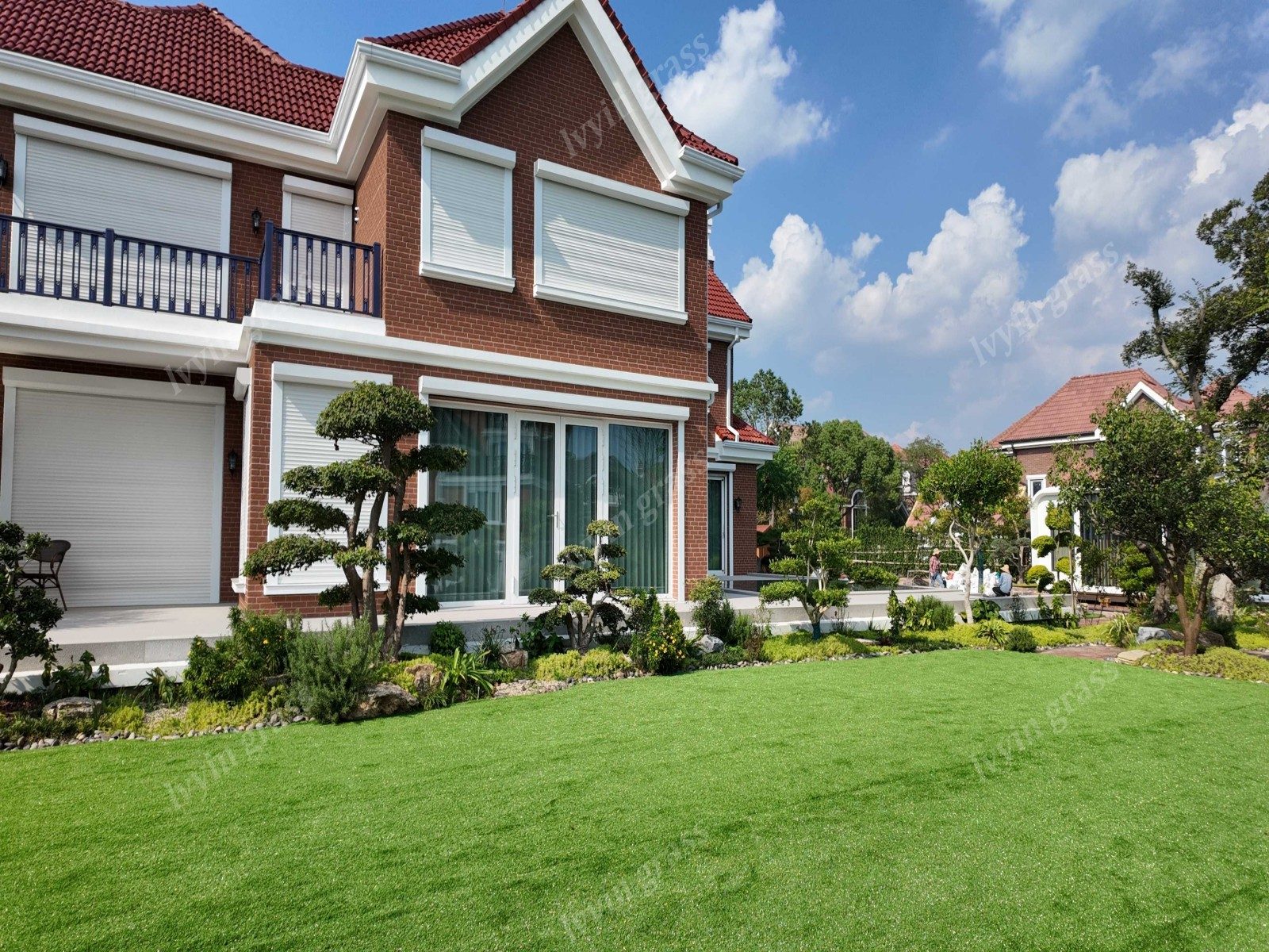 Landscape artificial grass garden patio case
