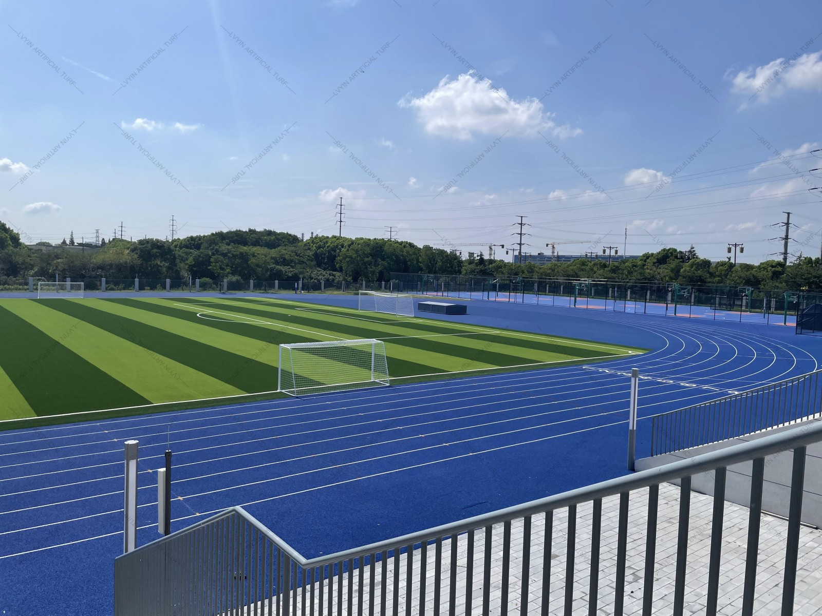 lvyin-non-infill-soccer-turf-for-indoor-sports-complex-completed-project