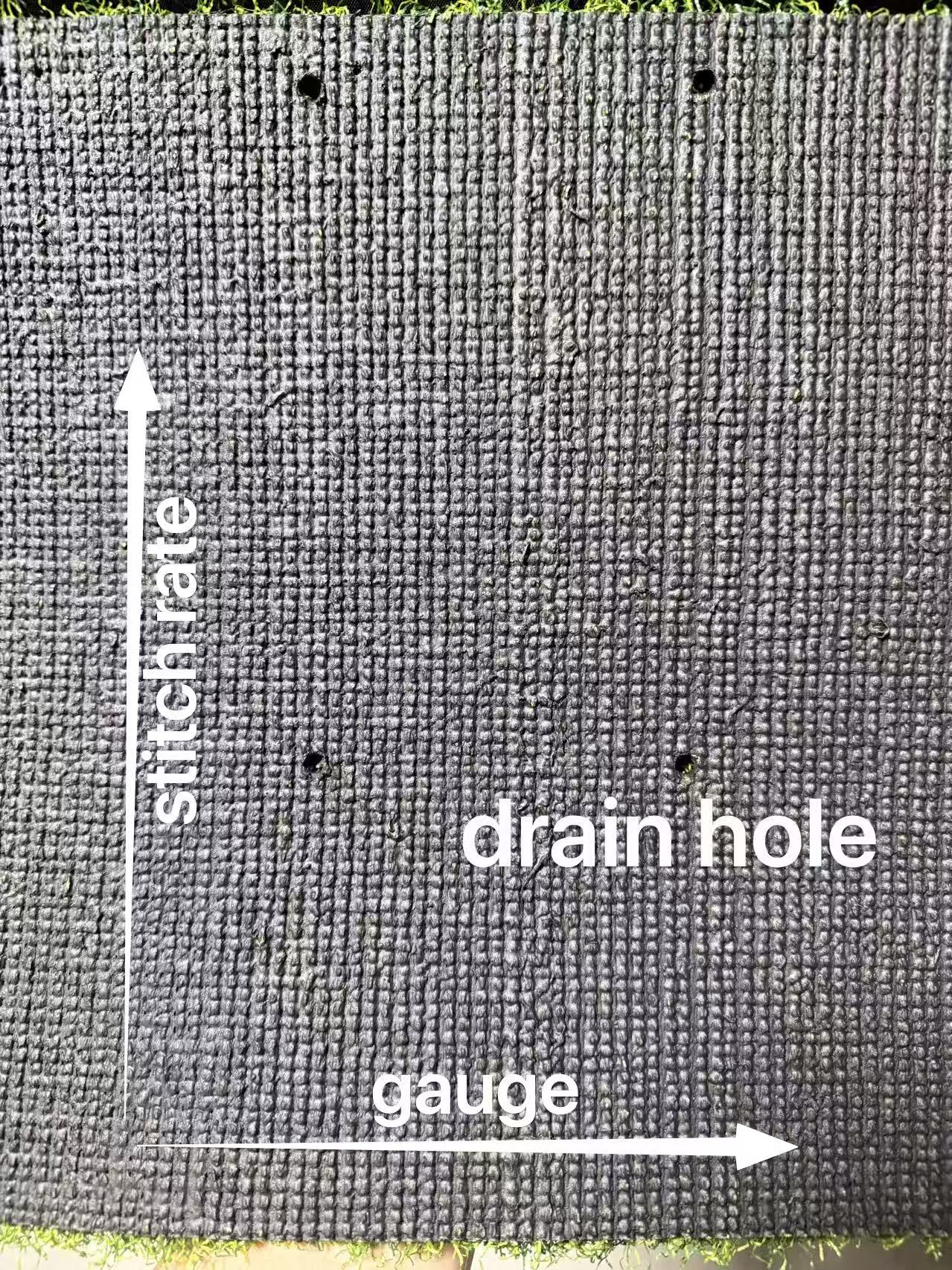turf-backing-drain-hole-density