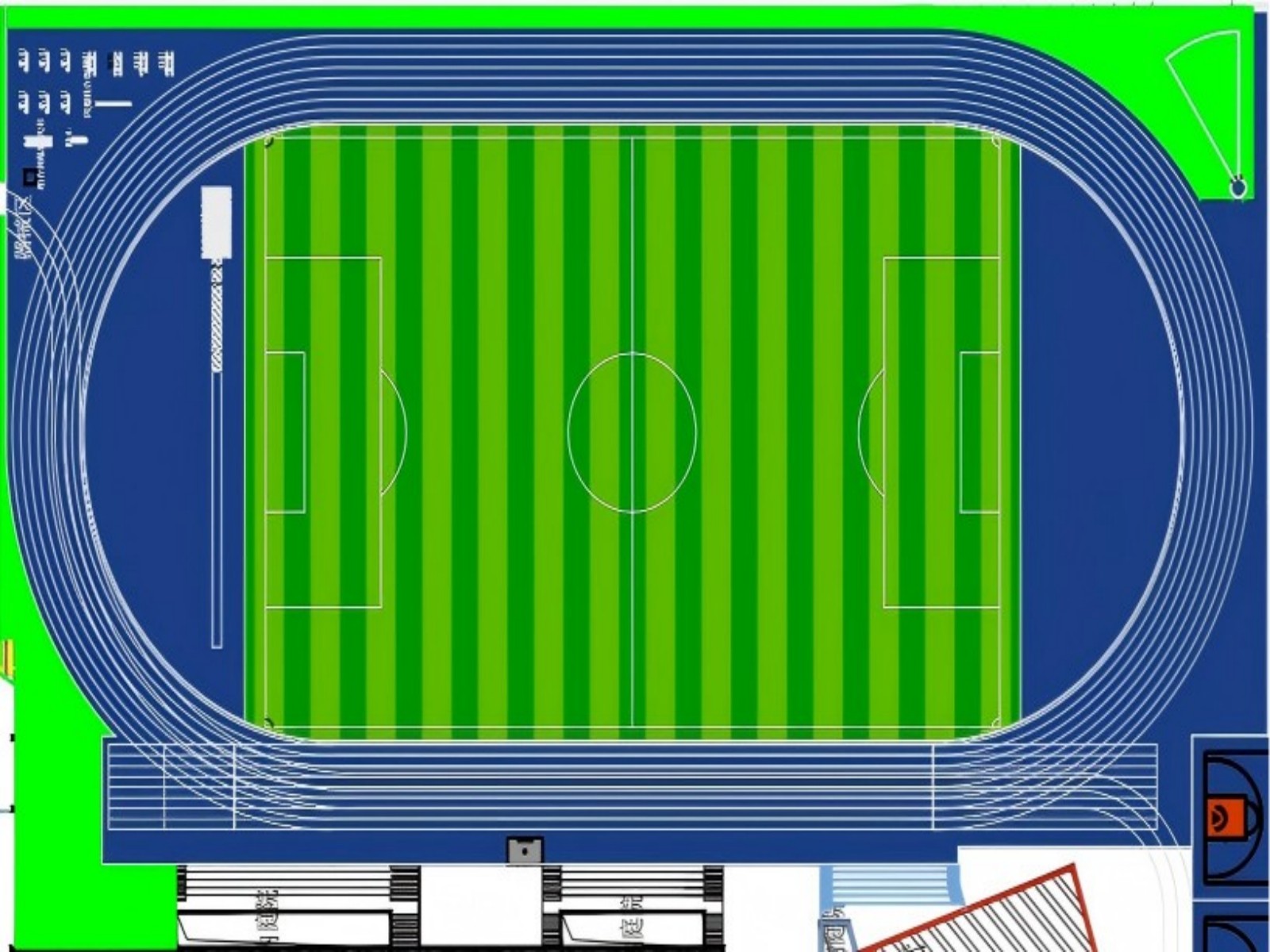 Sports field 2D blueprinting