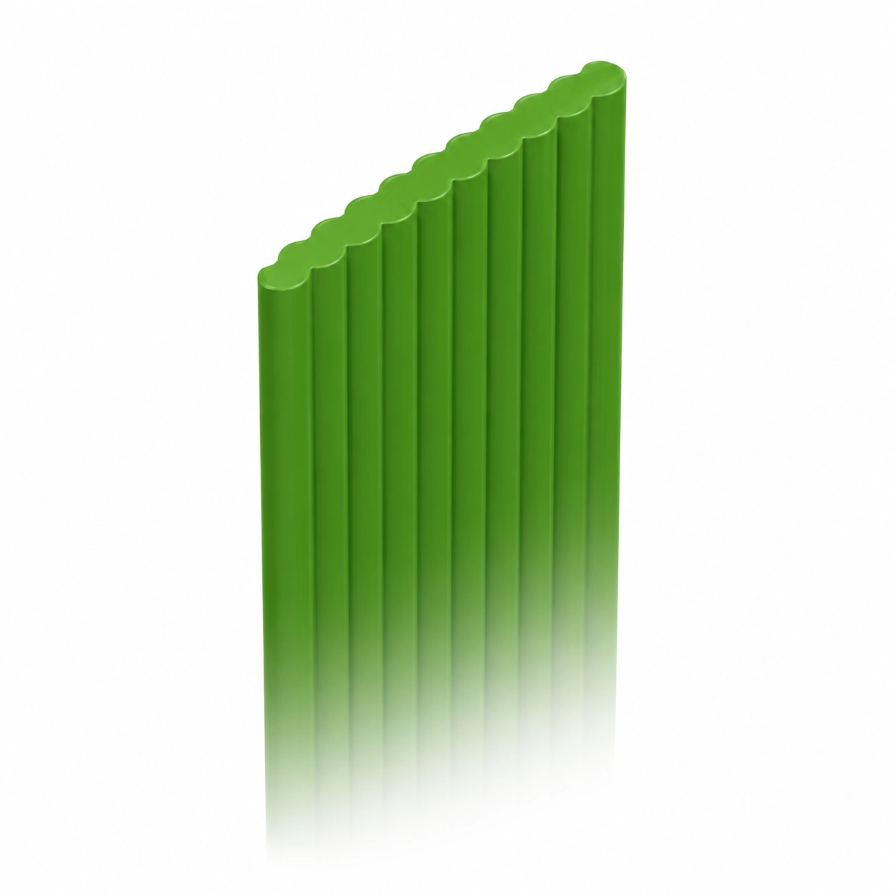 Wave flat shape artificial turf yarn